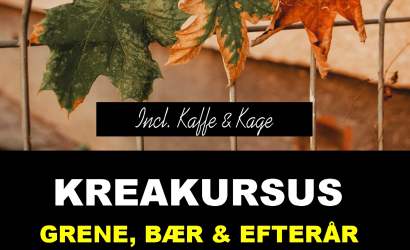 Krea kursus Grene, bær og efterår